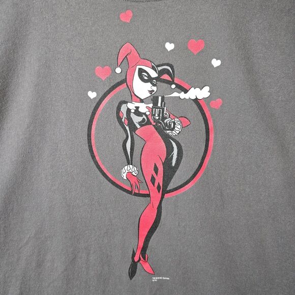 Harley Quinn Shirt DC Comics Joker Batman Animated Series Graphitti Bruce Timm M - Picture 3 of 7